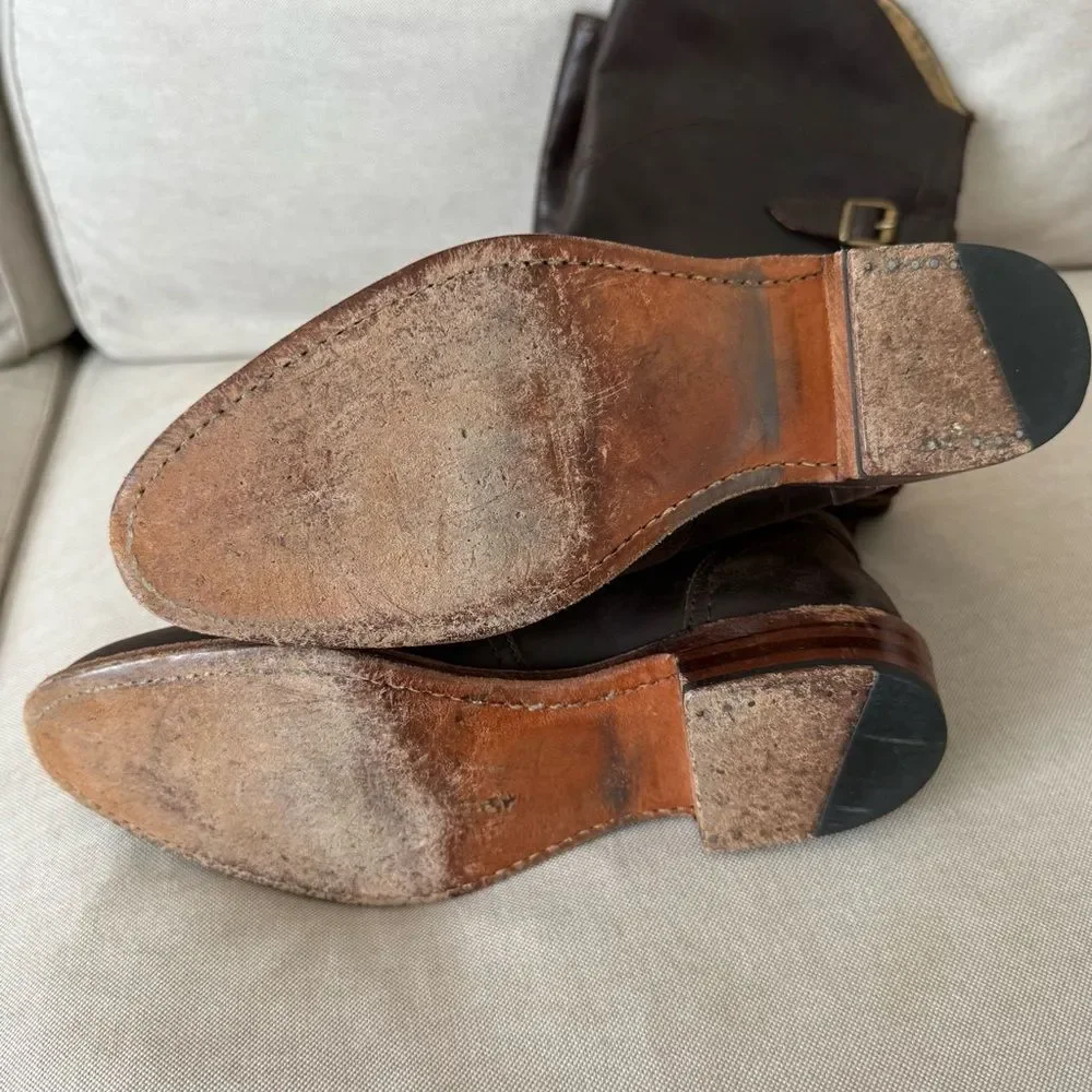 Frye Brown Dorado Knee High Riding Boots